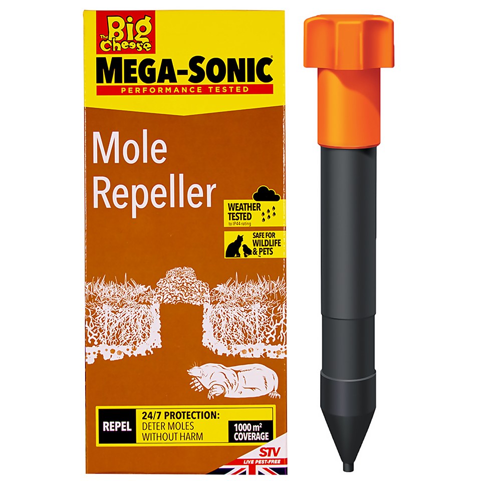 The Big Cheese Hi Vis Mega Sonic Mole Repeller
