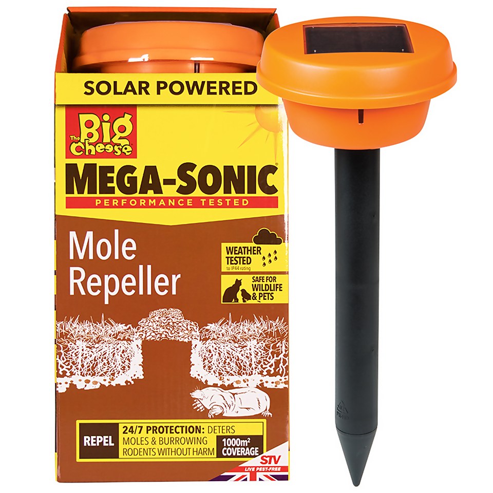 The Big Cheese Hi Vis Advanced Solar Mole Repeller