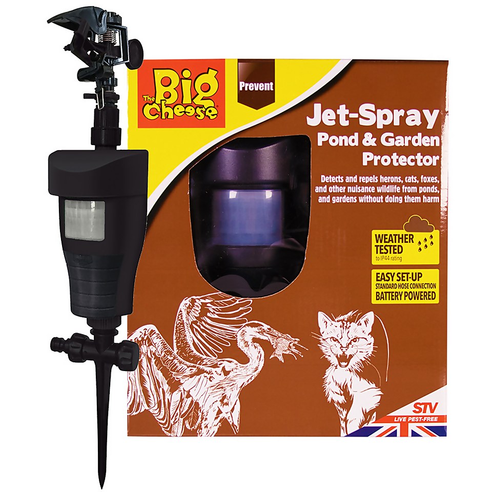 The Big Cheese Jet Spray Pond & Garden Protector - Deters Herons and Wildlife