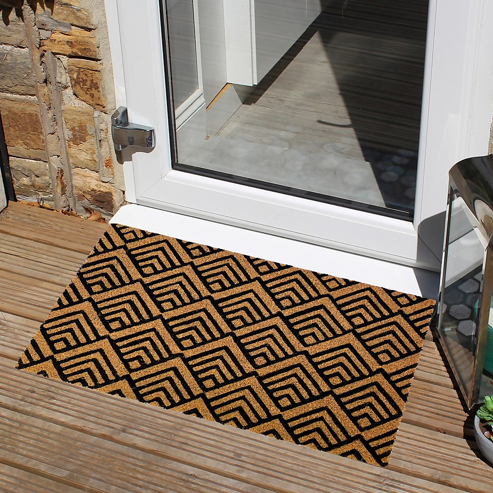 Peaks Design PVC & Coir Doormat - 39 x 59cm
