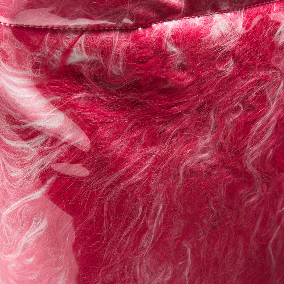 Marni Faux Fur and PVC Tote Bag