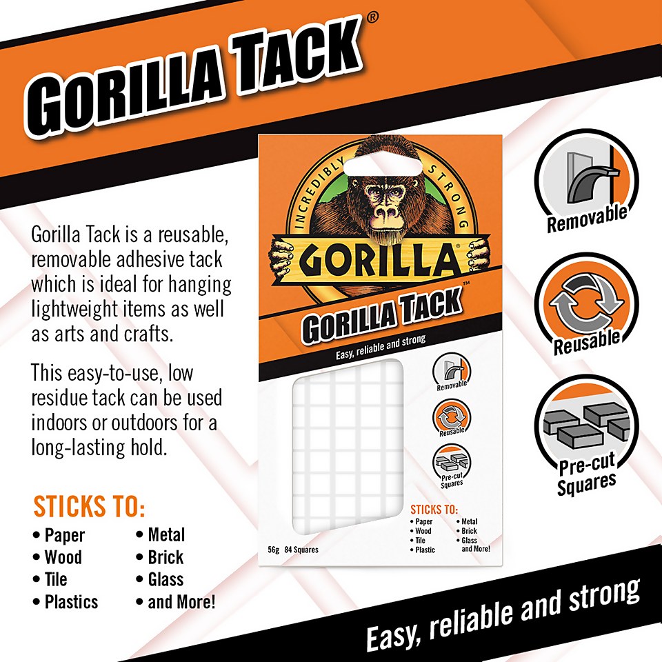 Gorilla Tack Self Adhesive Tack