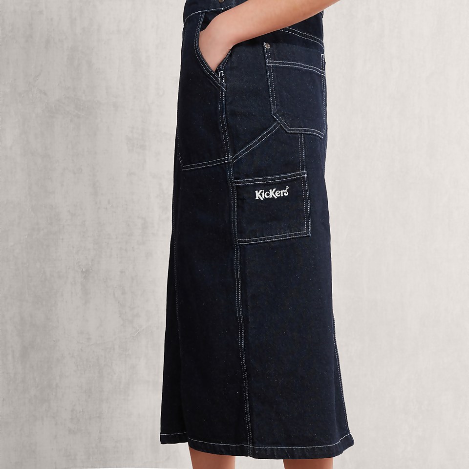 Women's Dungaree Dress Indigo