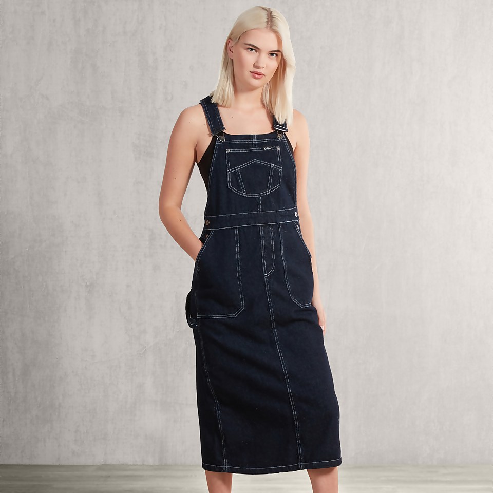Women's Dungaree Dress Indigo