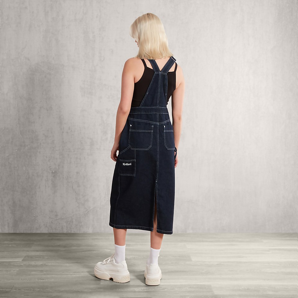 Women's Dungaree Dress Indigo