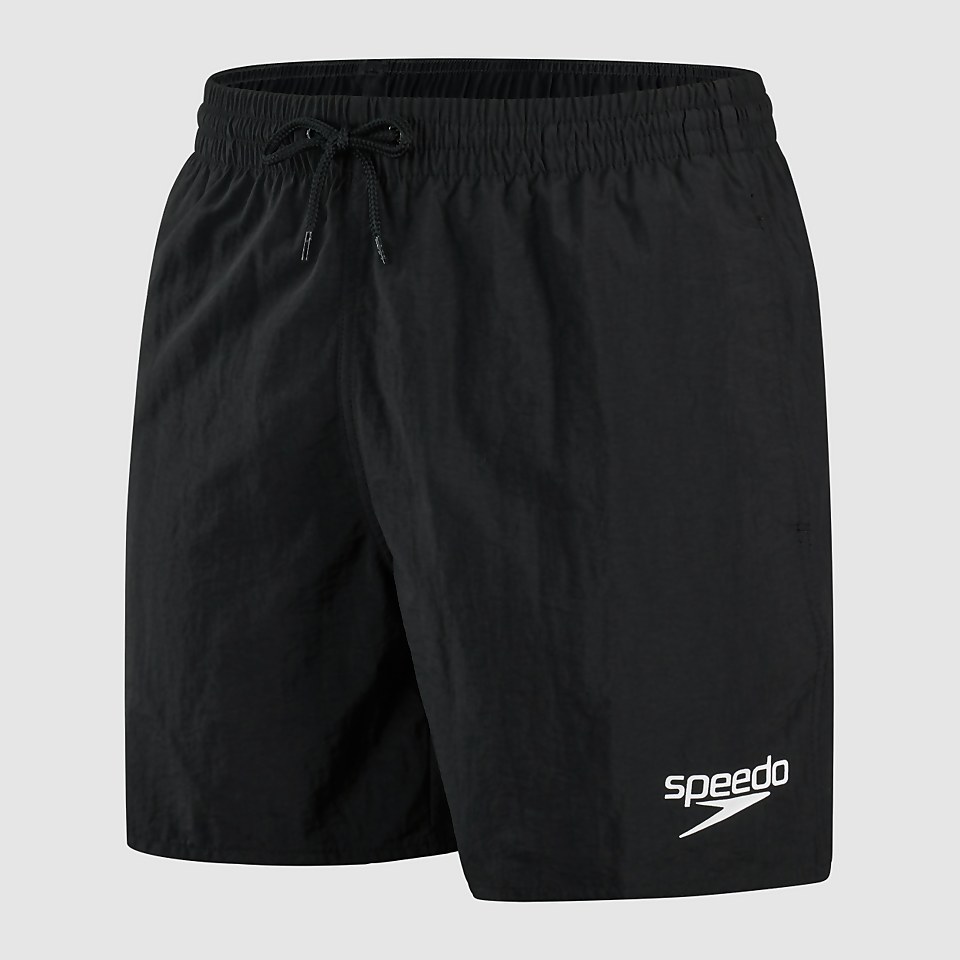 Men's Plus Size Essential 16" Swim Shorts Black