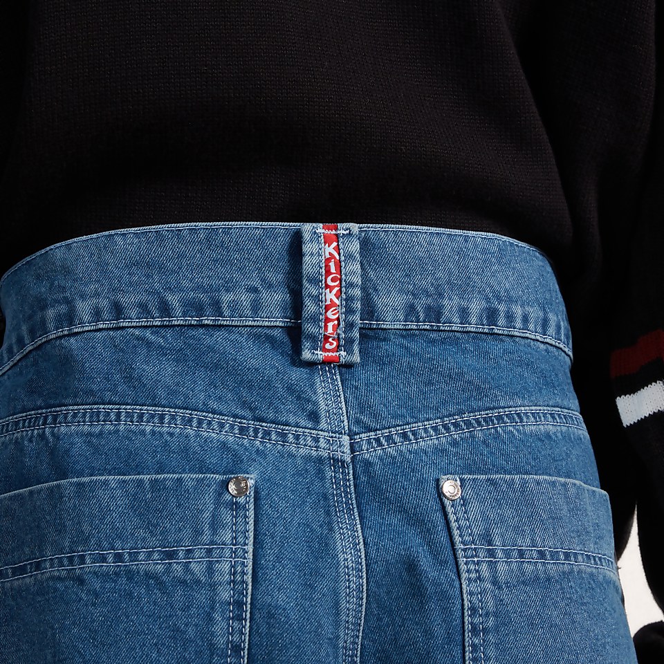 Men's Mid Wash Carpenter Jeans Blue