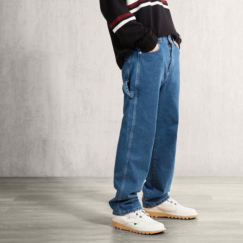 Men's Mid Wash Carpenter Jeans Blue