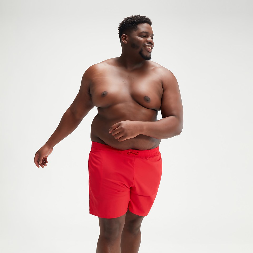 Men's Plus Size Essential 16" Swim Shorts Red