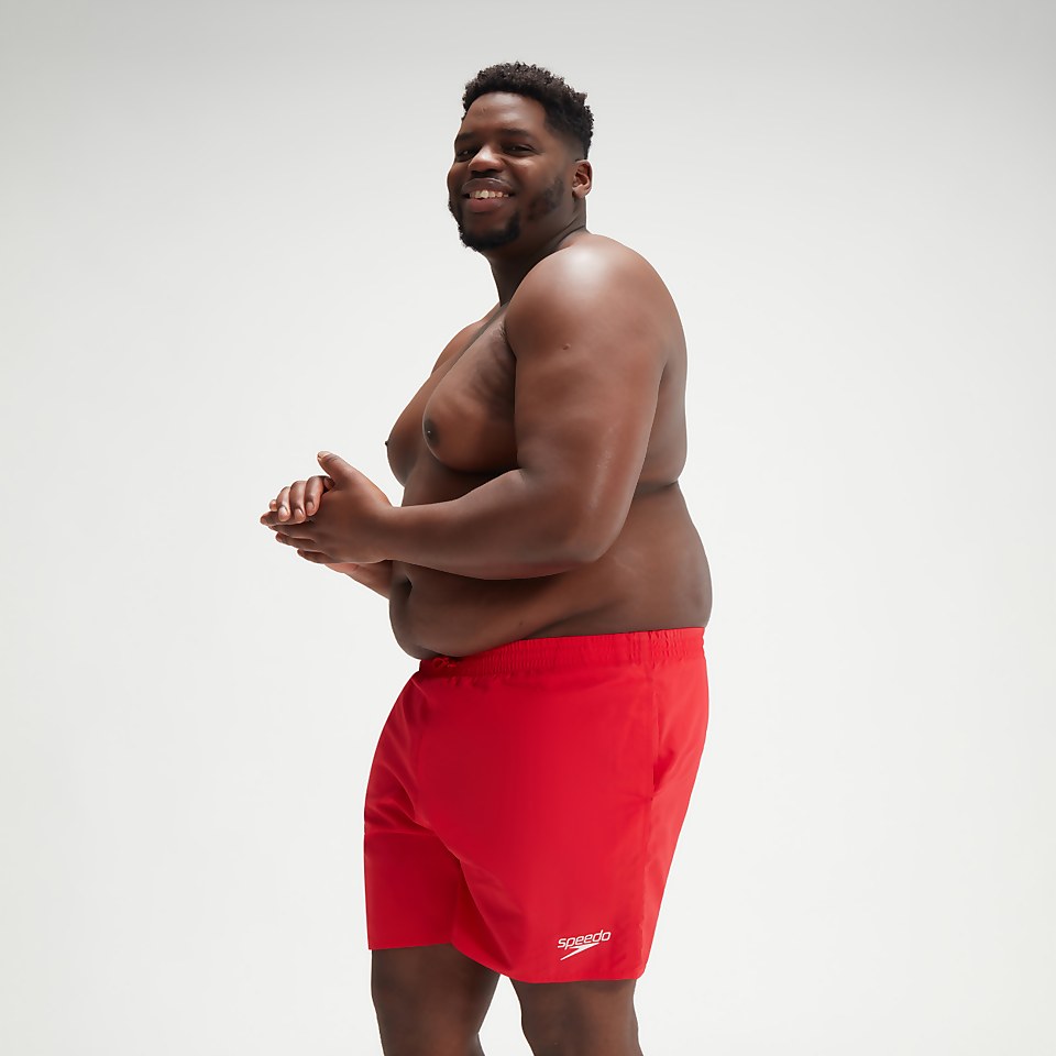 Men's Plus Size Essential 16" Swim Shorts Red