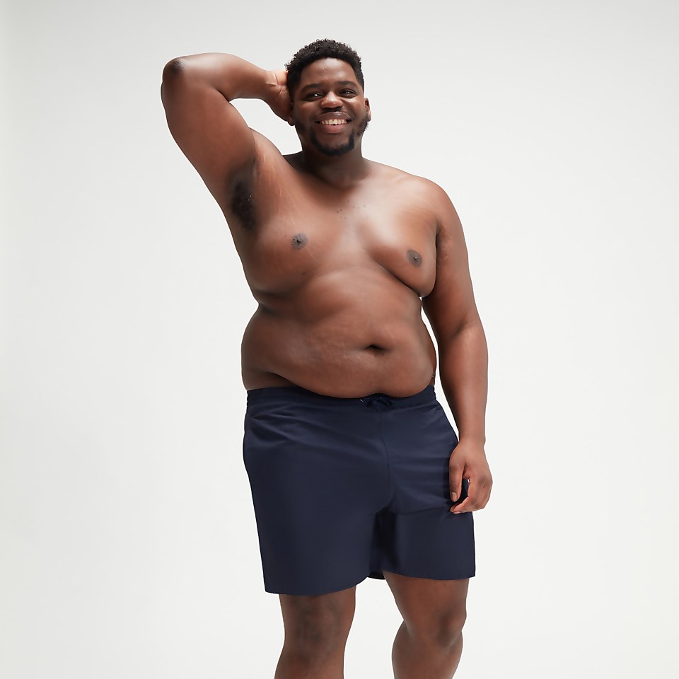 Men's Plus Size Essential 16" Swim Shorts Navy