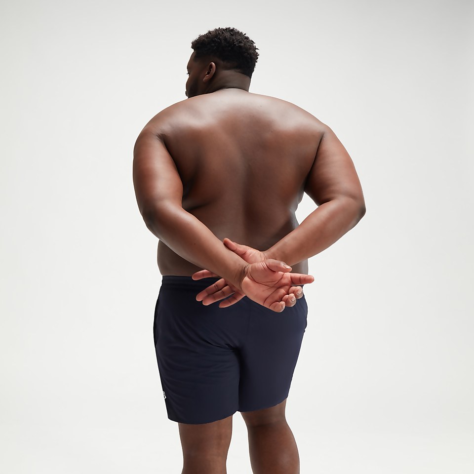 Men's Plus Size Essential 16" Swim Shorts Navy