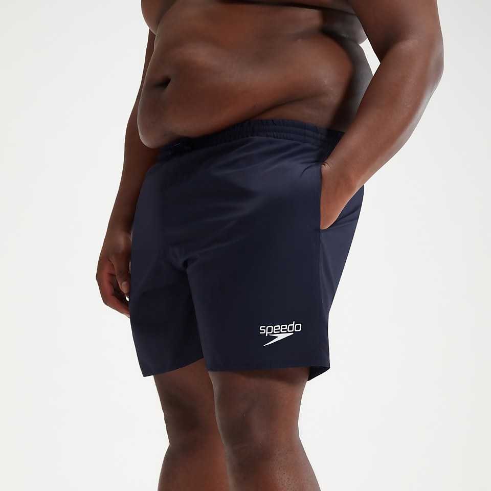 Men's Plus Size Essential 16" Swim Shorts Navy