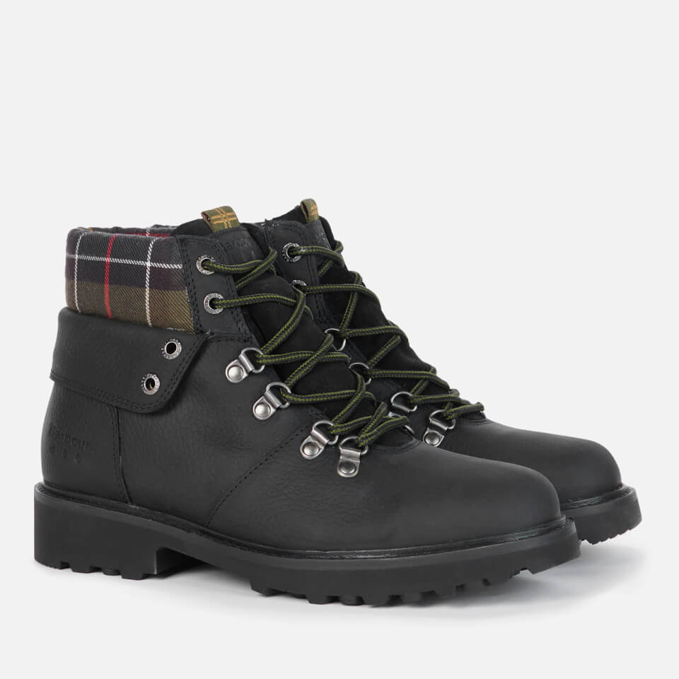 Barbour Women's Burne Waterproof Leather Hiking Style Boots - Black