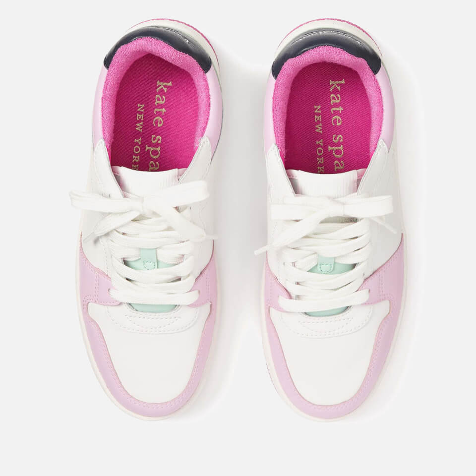 Kate Spade Women's New York Bolt Leather Trainers | Worldwide Delivery ...