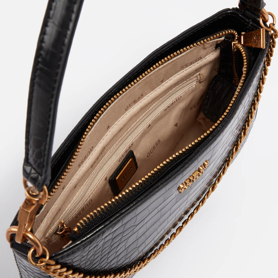 Buy Guess Katey Mini Top Zip Black Shoulder Bag from the Next UK