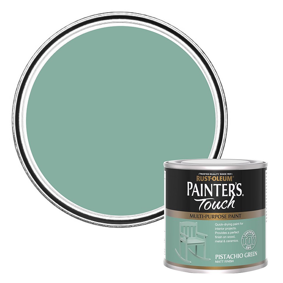 Rust-Oleum Painters Touch Matt Paint Pistachio Green - 250ml