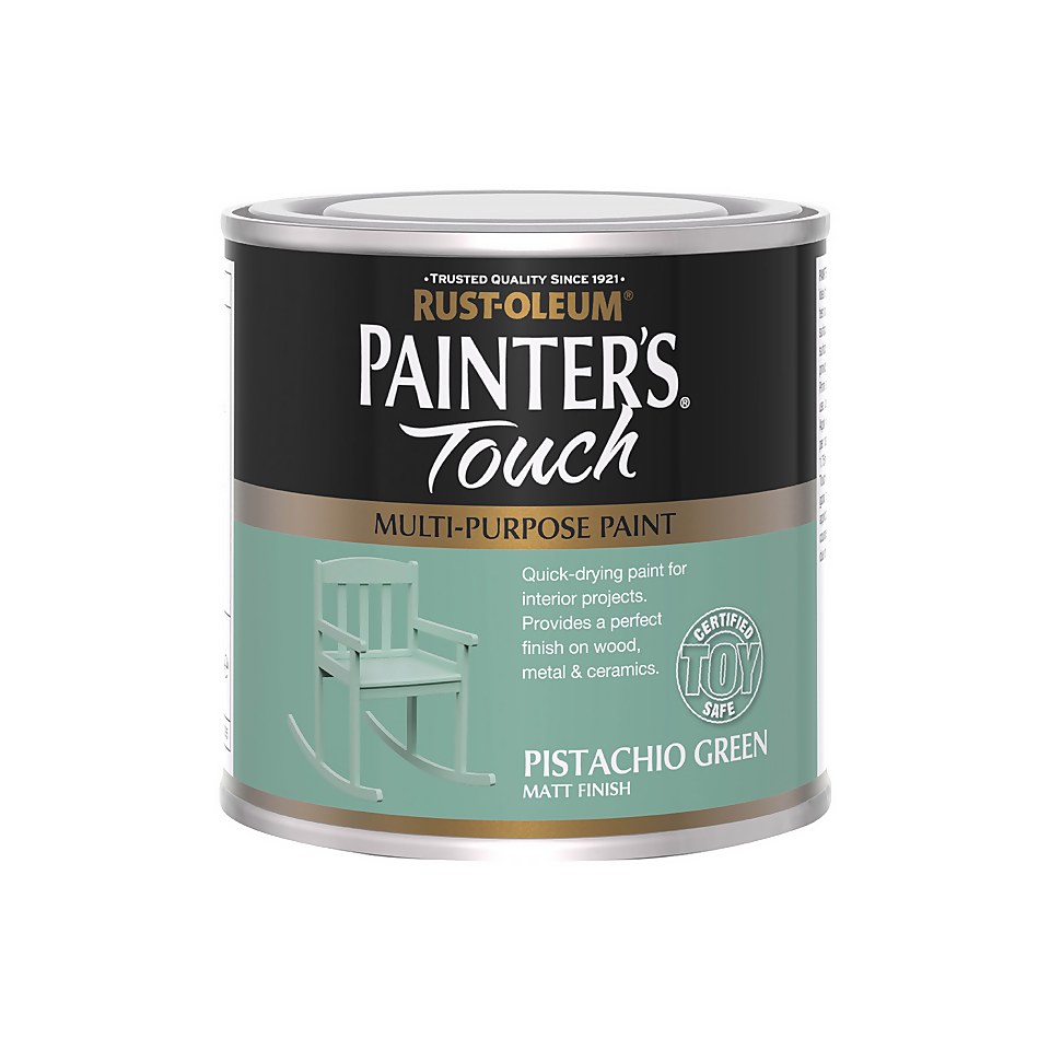Rust-Oleum Painters Touch Matt Paint Pistachio Green - 250ml