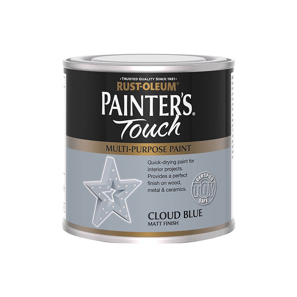 Rust-Oleum Painters Touch Matt Paint Cloud Blue - 250ml