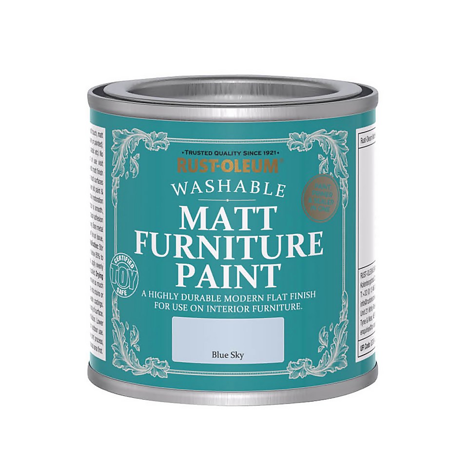 Rust-Oleum Matt Furniture Paint Blue Sky - 125ml