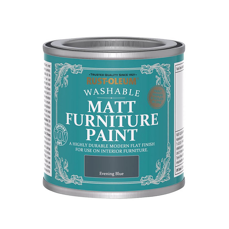 Rust-Oleum Matt Furniture Paint Evening Blue - 125ml