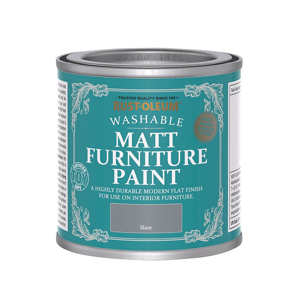 Rust-Oleum Matt Furniture Paint Slate - 125ml