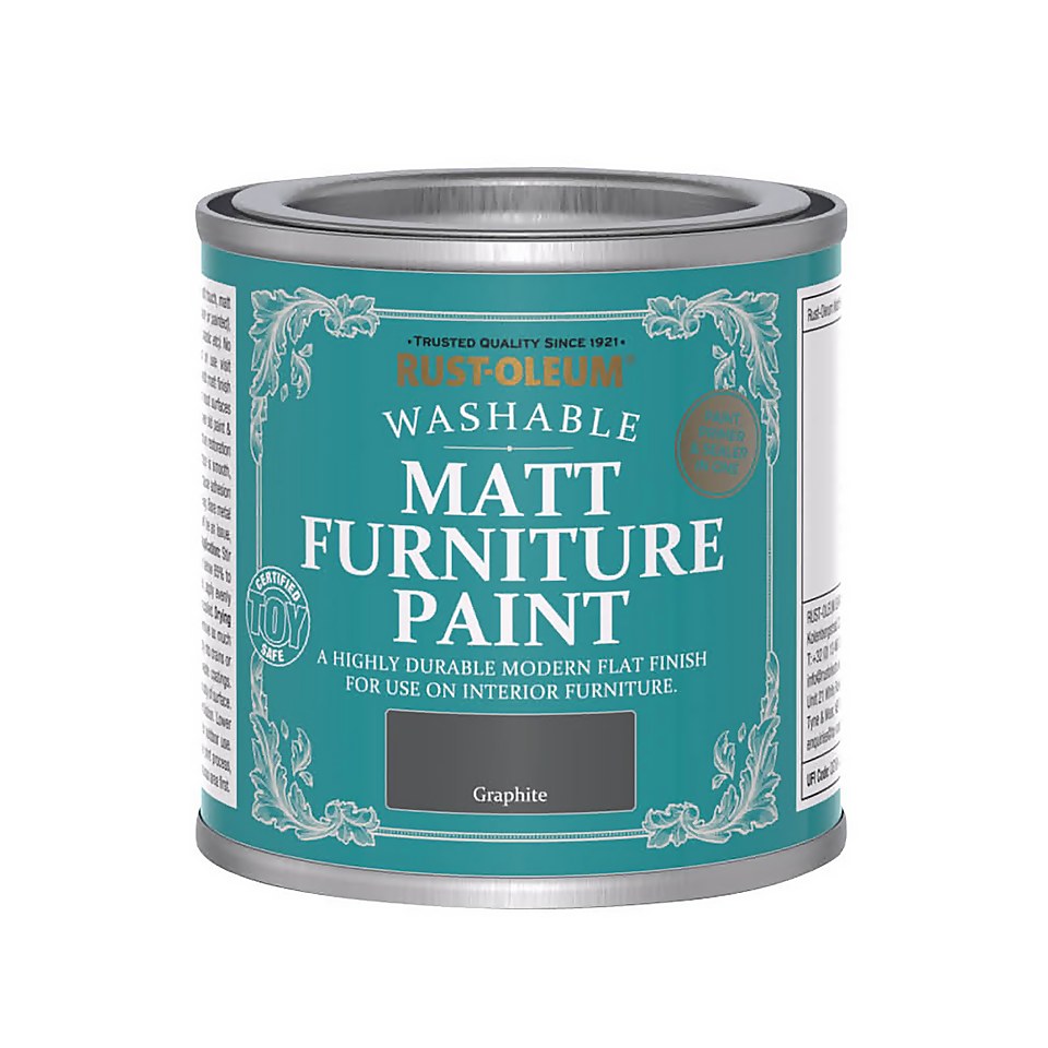 Rust-Oleum Matt Furniture Paint Graphite - 125ml