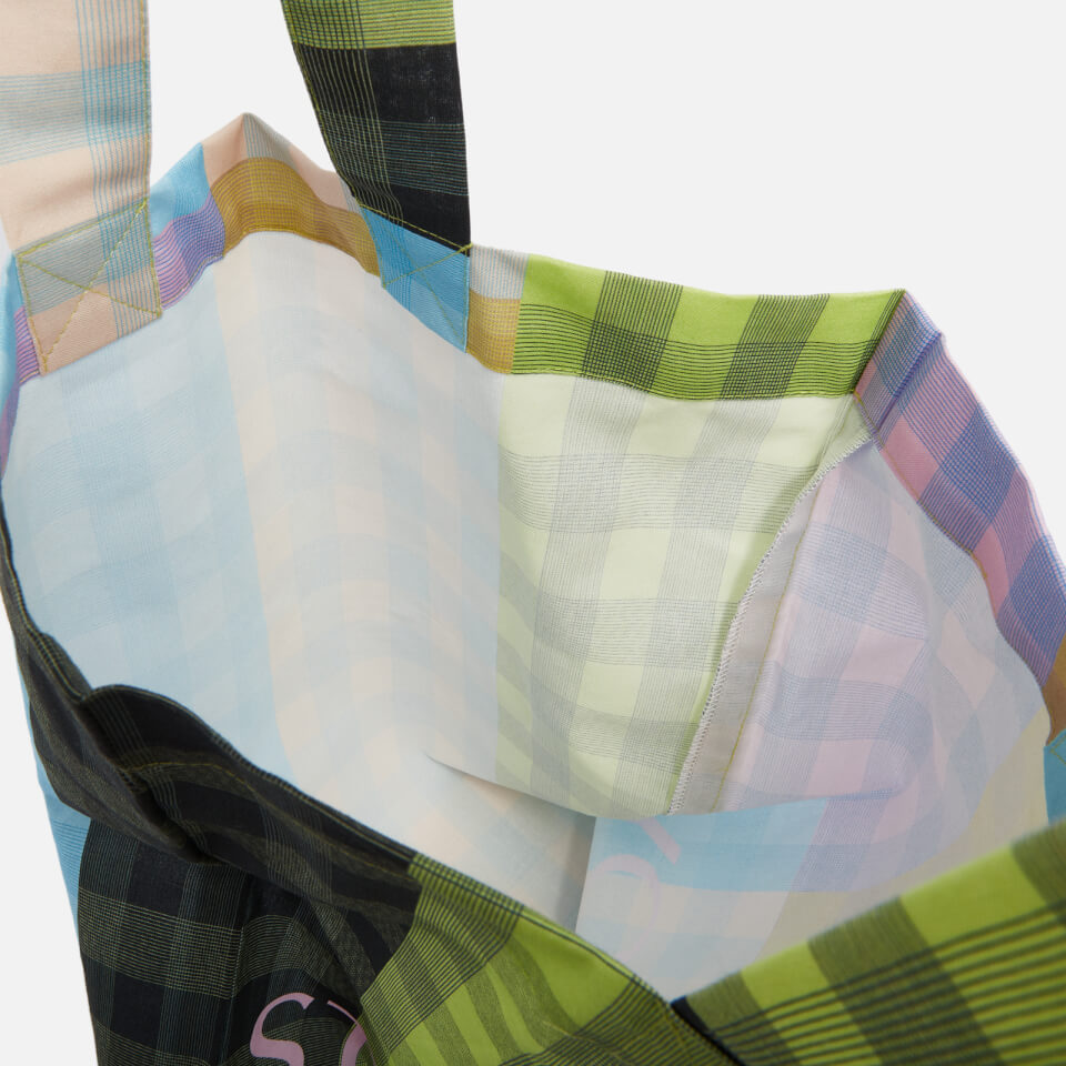 Stine Goya Rita Checked Canvas Tote Bag