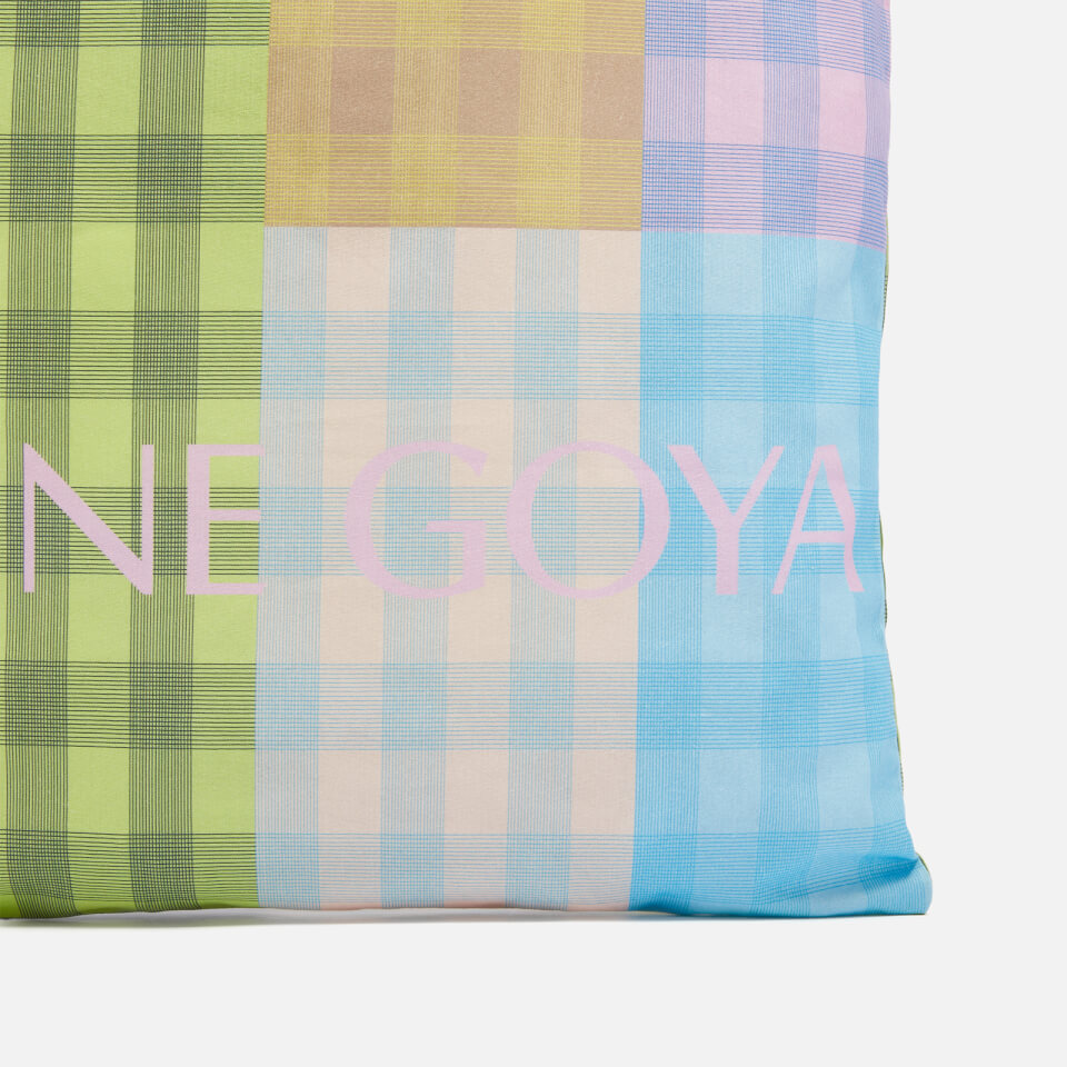 Stine Goya Rita Checked Canvas Tote Bag