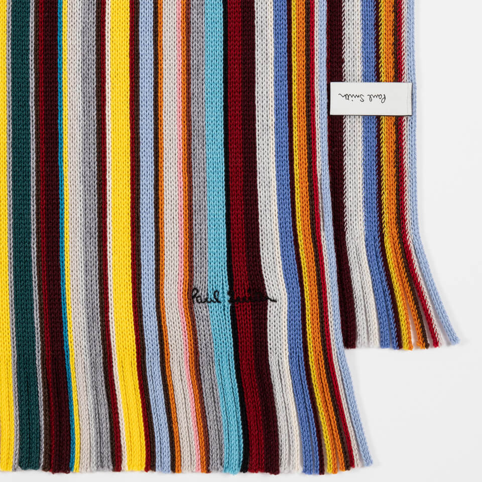 Paul Smith Striped Wool Scarf
