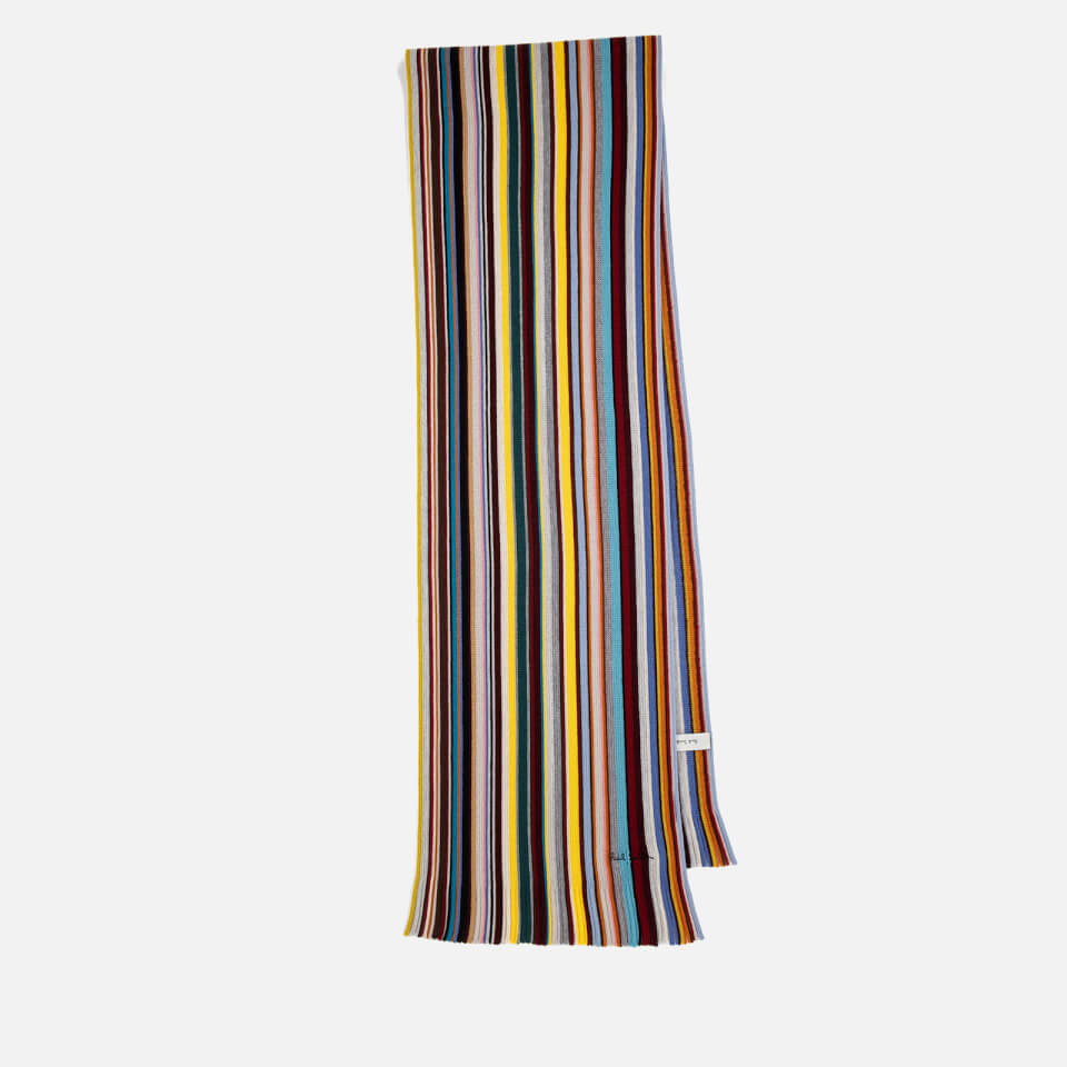 Paul Smith Striped Wool Scarf