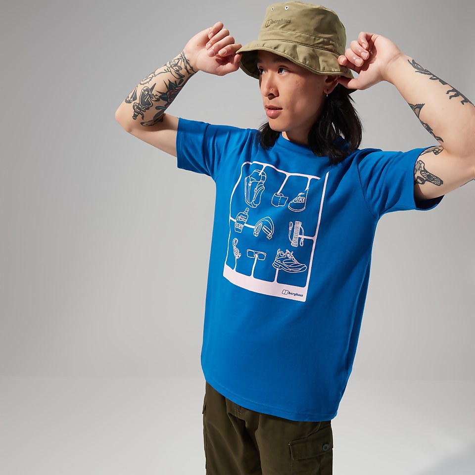 Hike Pack Short Sleeve Tee für Herren - Blau