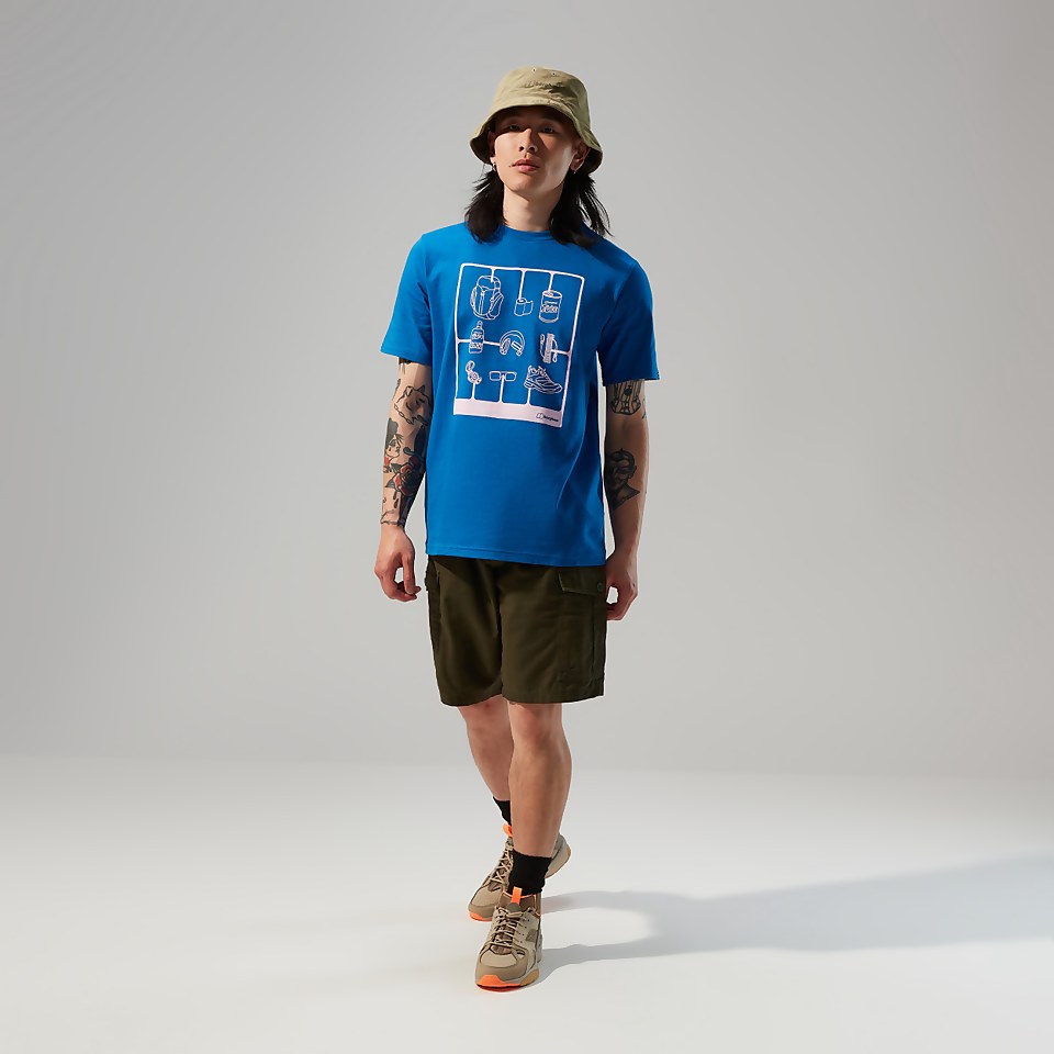 Hike Pack Short Sleeve Tee für Herren - Blau