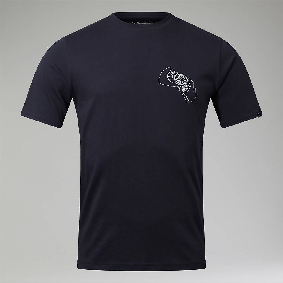 Hike Beans Short Sleeve Tee für Herren - Schwarz