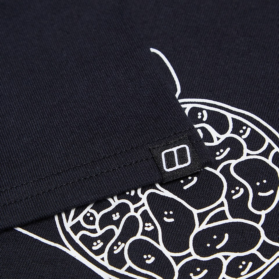 Hike Beans Short Sleeve Tee für Herren - Schwarz