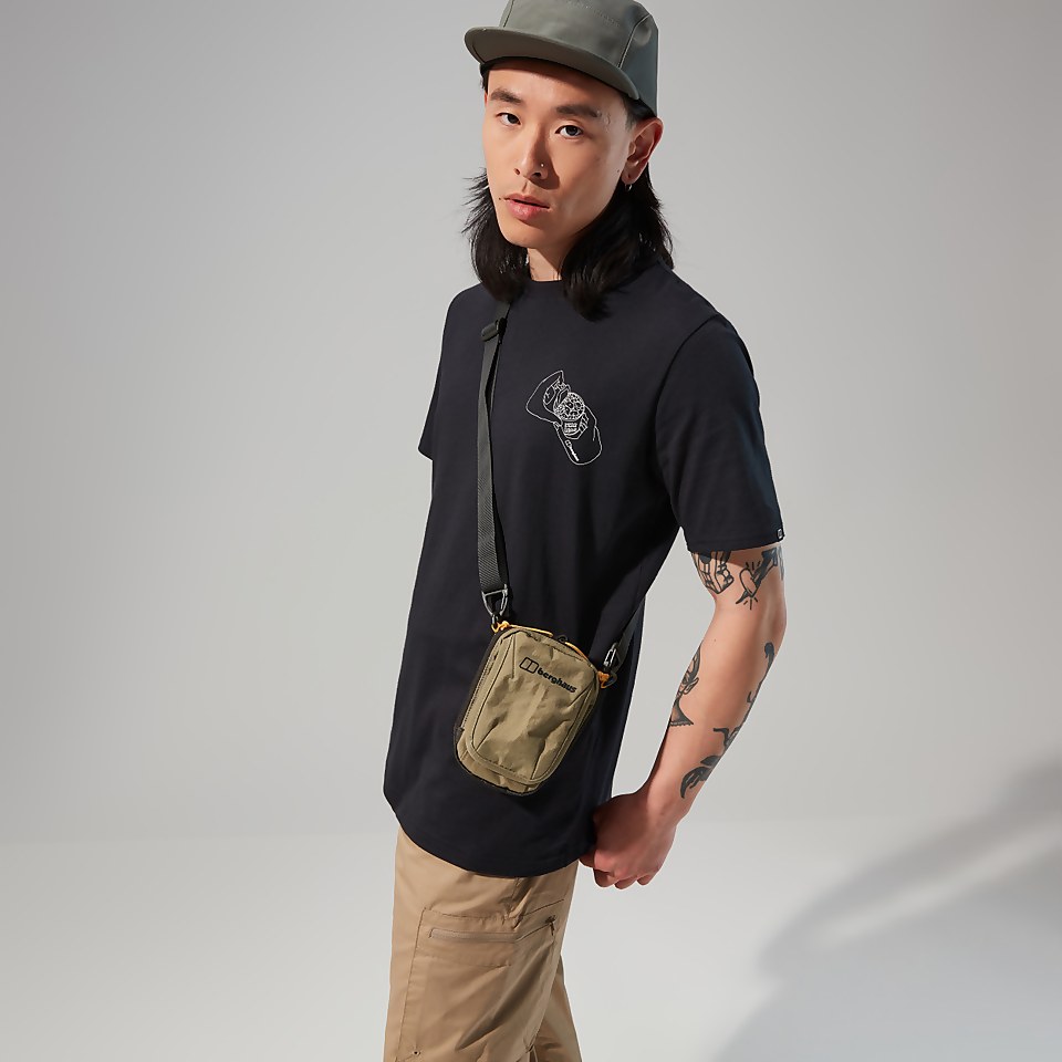 Hike Beans Short Sleeve Tee für Herren - Schwarz