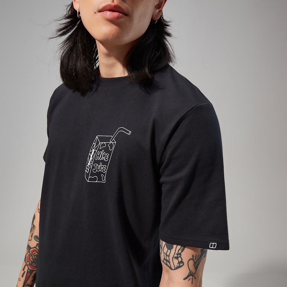 Mens Hike Juice Short Sleeve Tee - Black