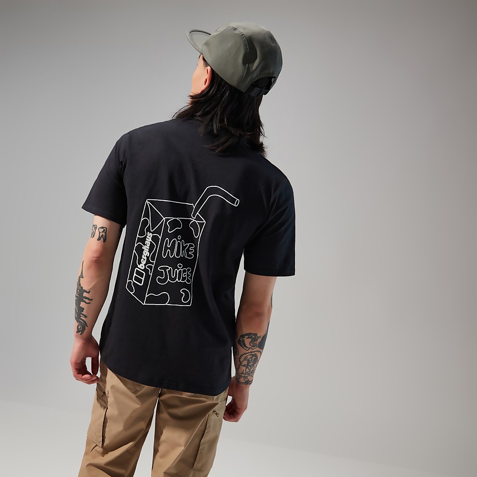 Mens Hike Juice Short Sleeve Tee - Black