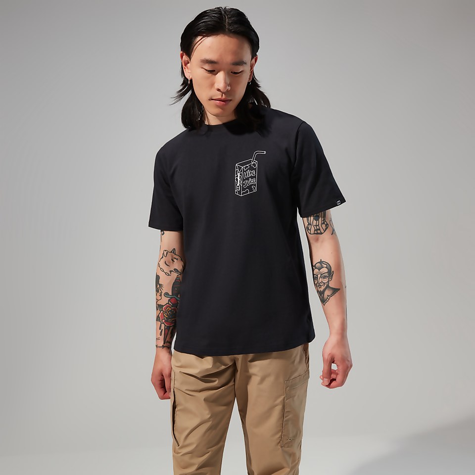 Mens Hike Juice Short Sleeve Tee - Black