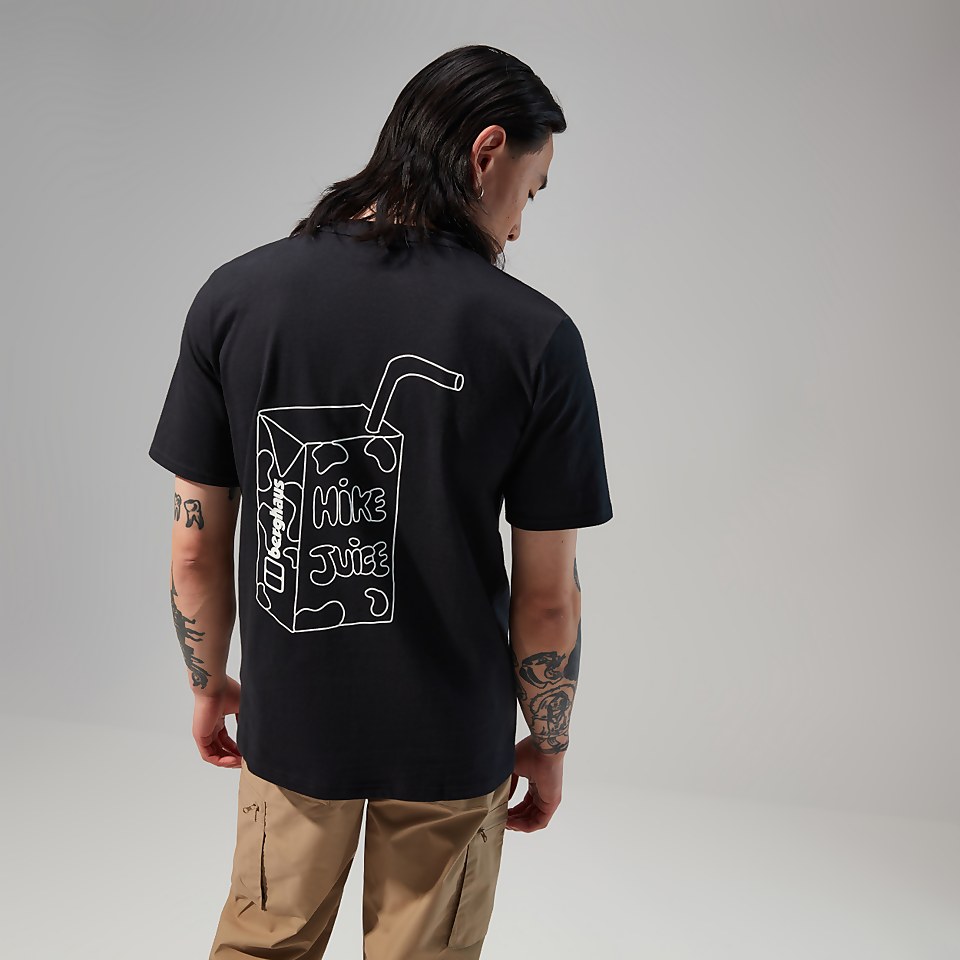 Mens Hike Juice Short Sleeve Tee - Black