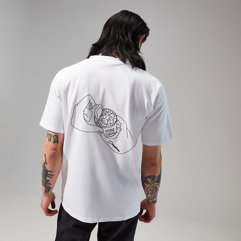 Hike Beans Short Sleeve Tee für Herren - Weiß