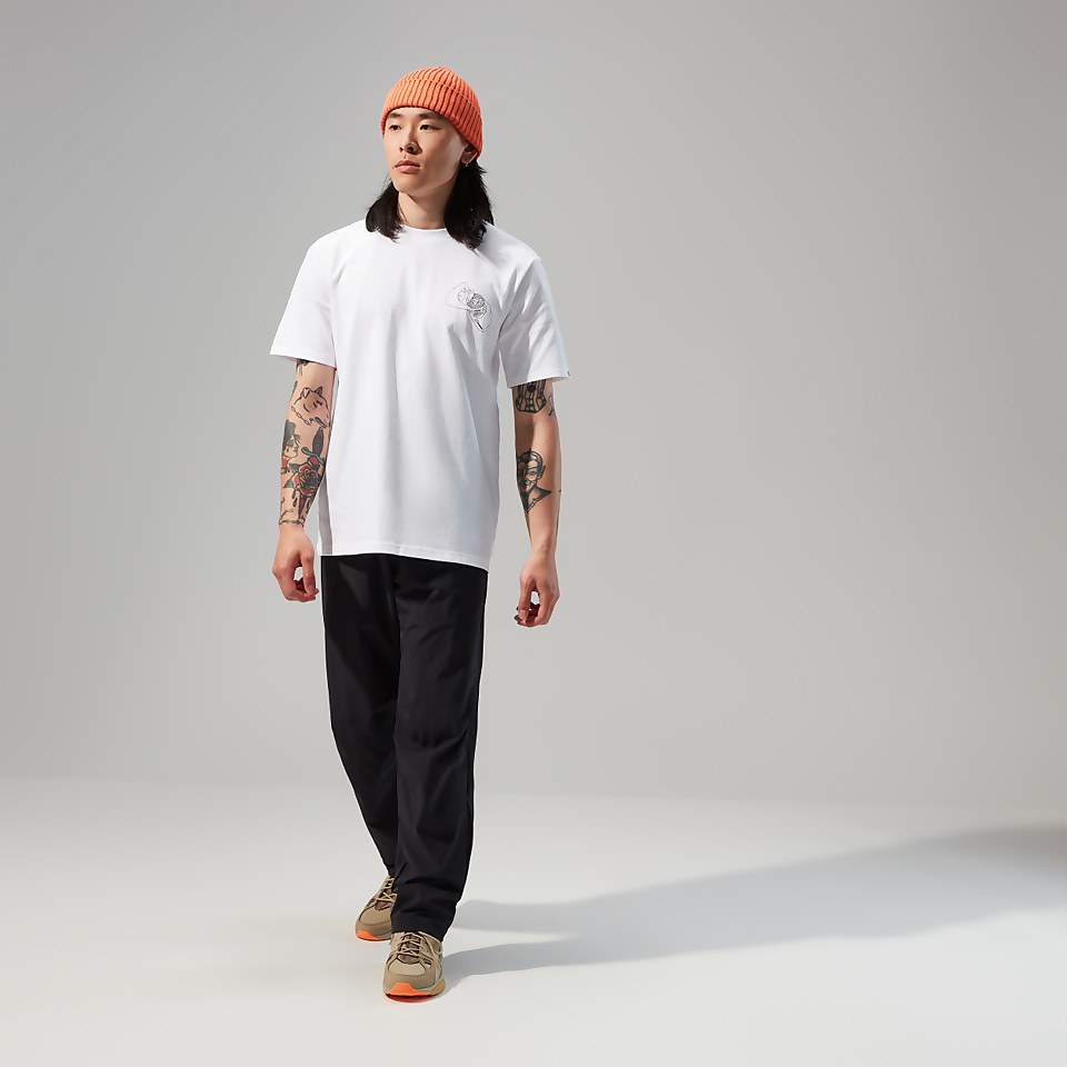 Hike Beans Short Sleeve Tee für Herren - Weiß