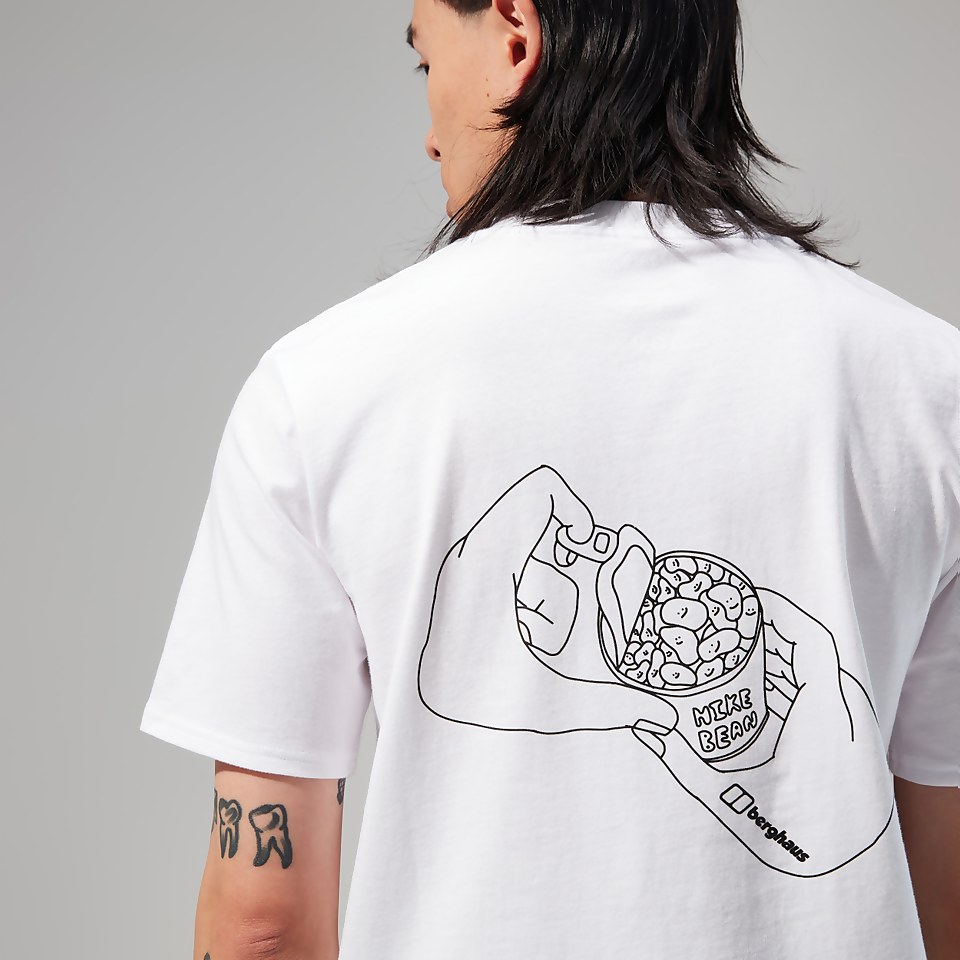 Hike Beans Short Sleeve Tee für Herren - Weiß