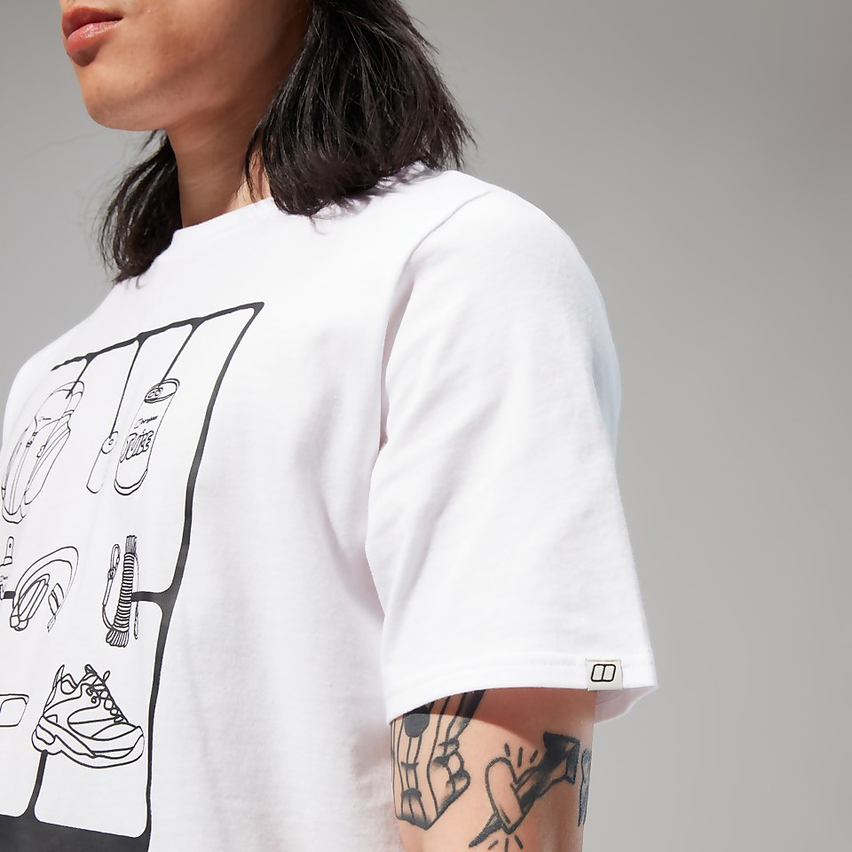 Hike Pack Short Sleeve Tee für Herren - Weiß