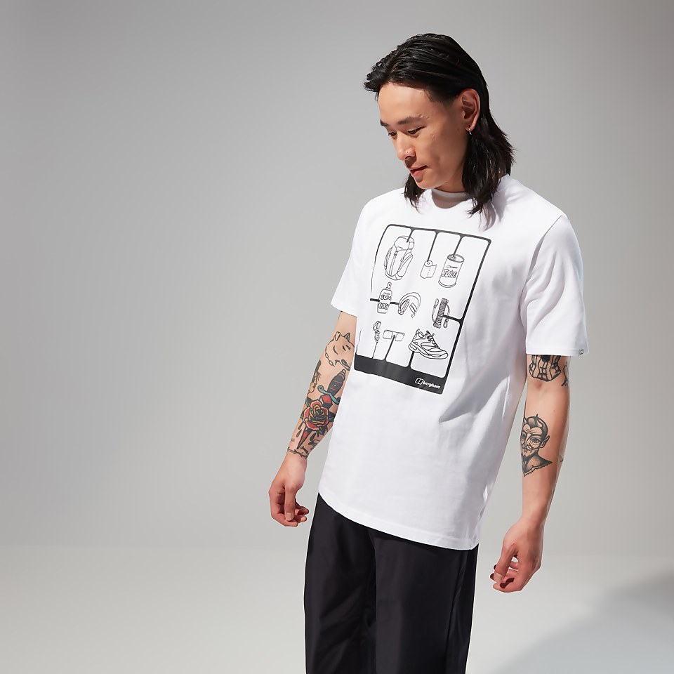 Hike Pack Short Sleeve Tee für Herren - Weiß