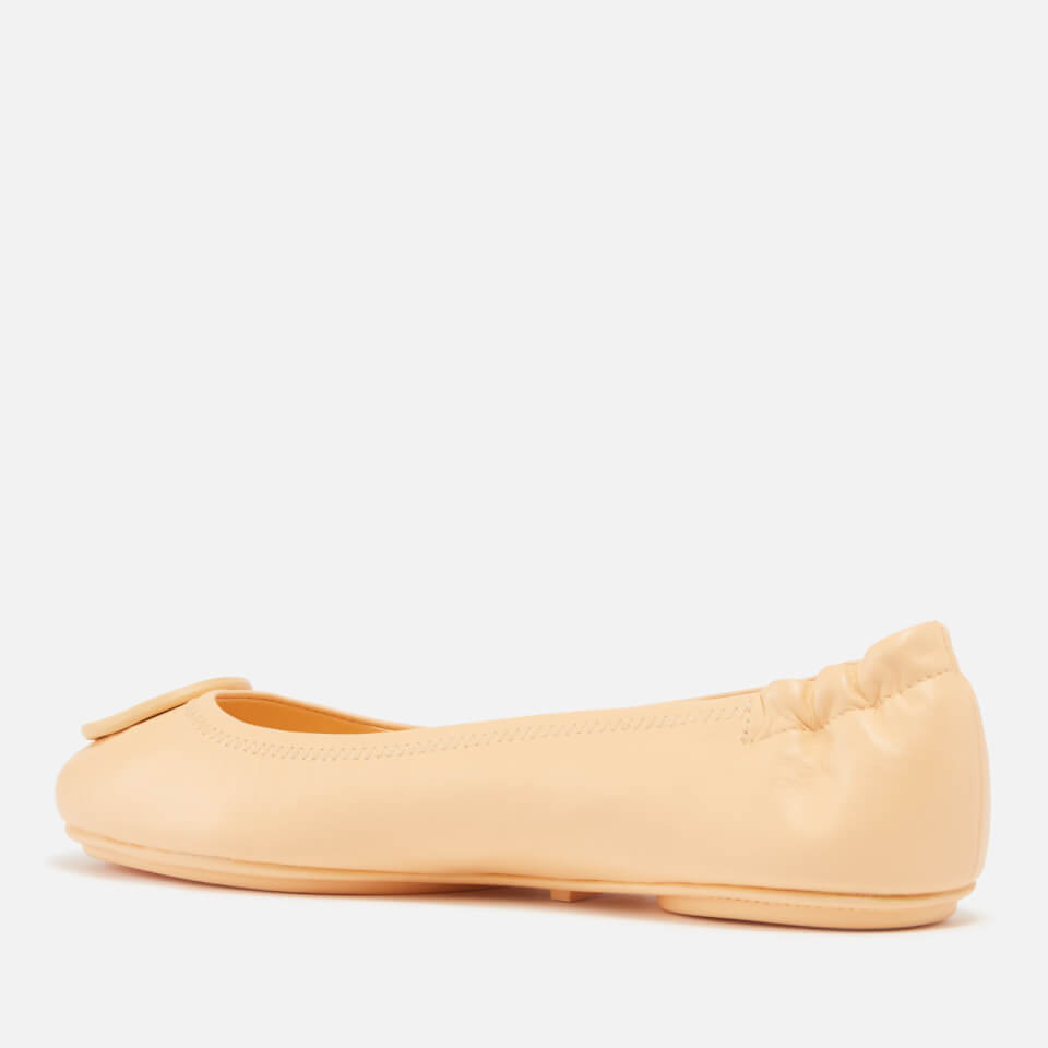 Tory Burch Women's Minnie Travel Leather Ballet Flats