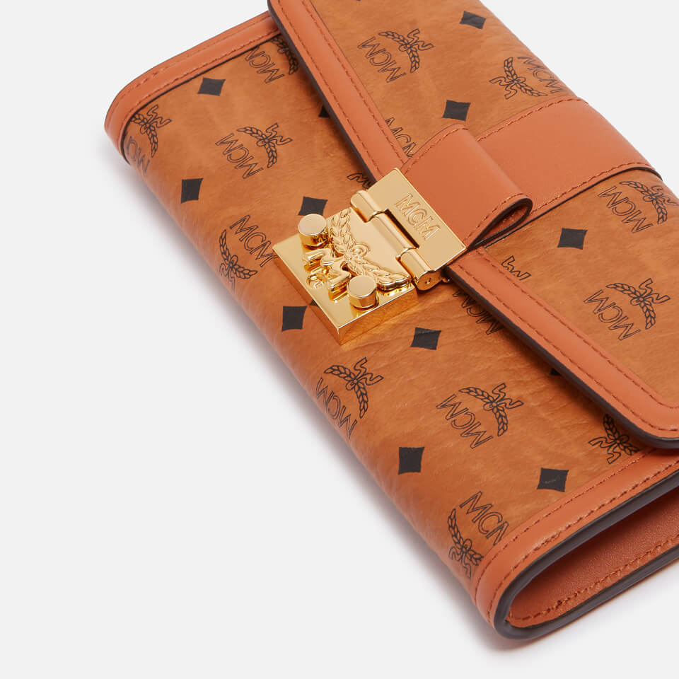 MCM Tracy Large Coated-Canvas Wallet