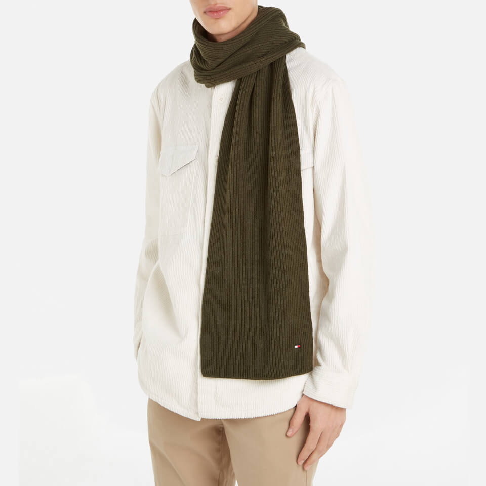 Tommy Hilfiger Essential Flag Cotton and Cashmere-Blend Scarf