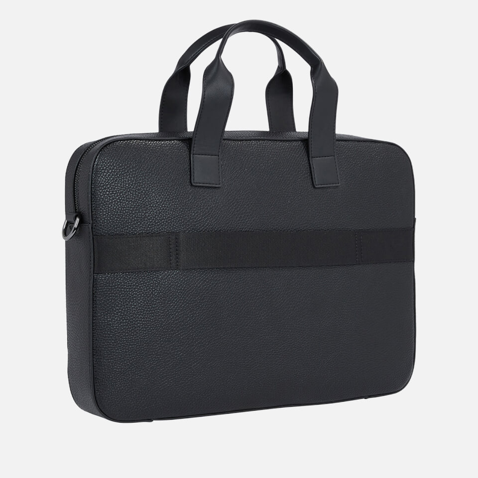Tommy Hilfiger Central Slim Faux Leather Laptop Bag