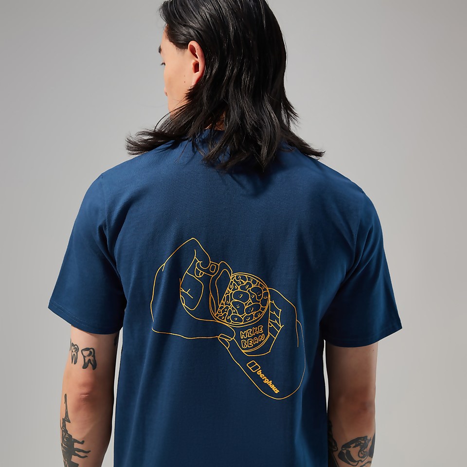 Hike Beans Short Sleeve Tee für Herren - Dunkelblau